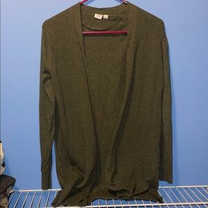 GAP Olive Cardigan Sweater